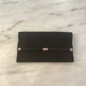 DVF Clutch in black and gold sparkles - As New